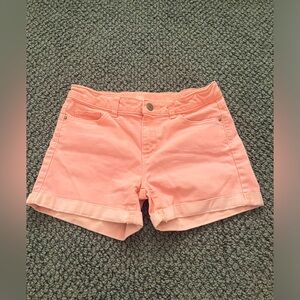 pink jean shorts never worn!!!